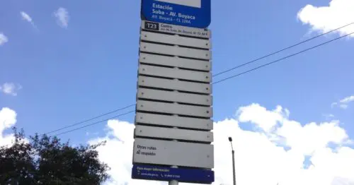 PARADERO SITP ESTACION SUBAAVENIDA BOYACA  198A03